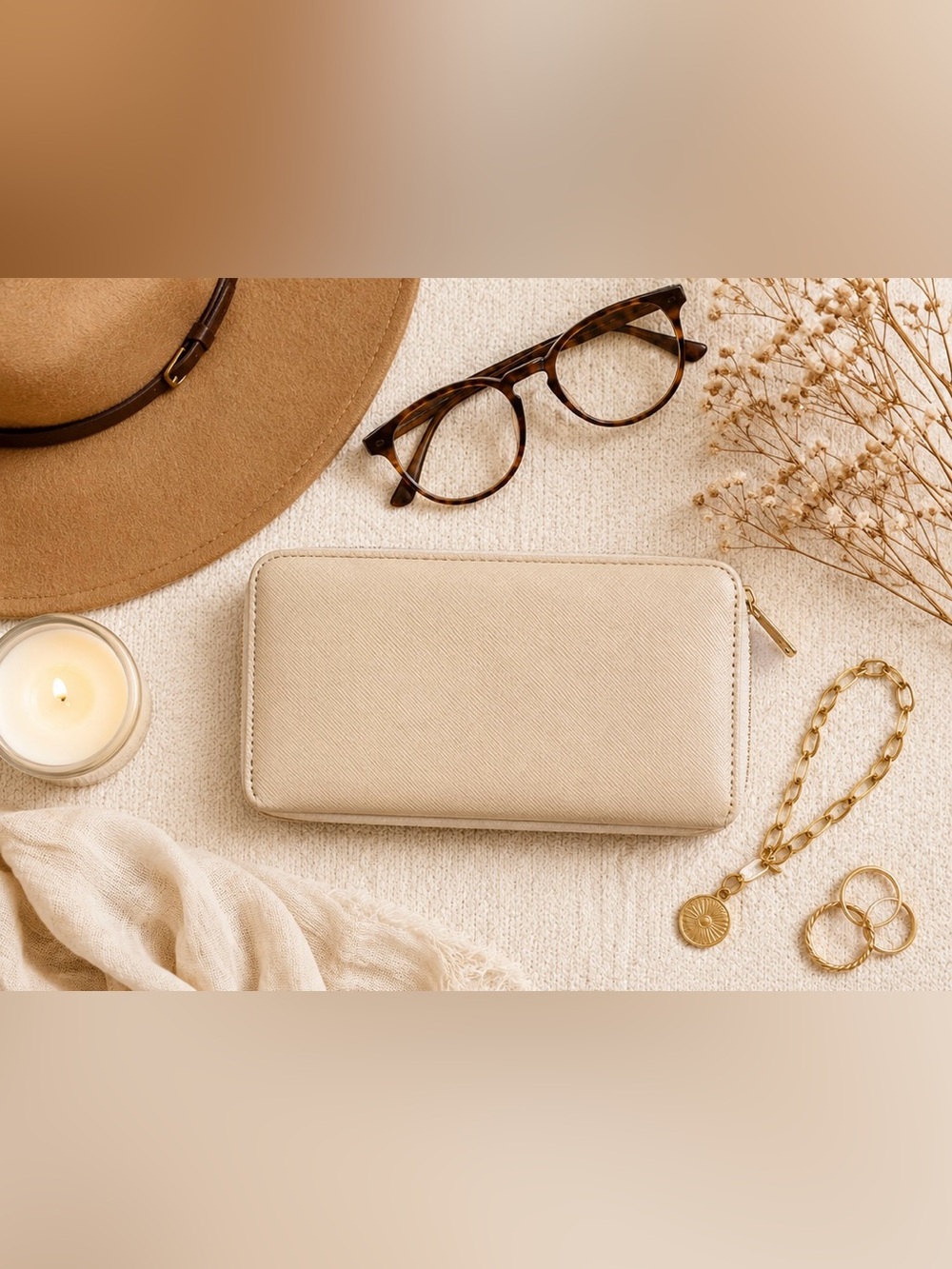 Chic Beige Women's Wallet